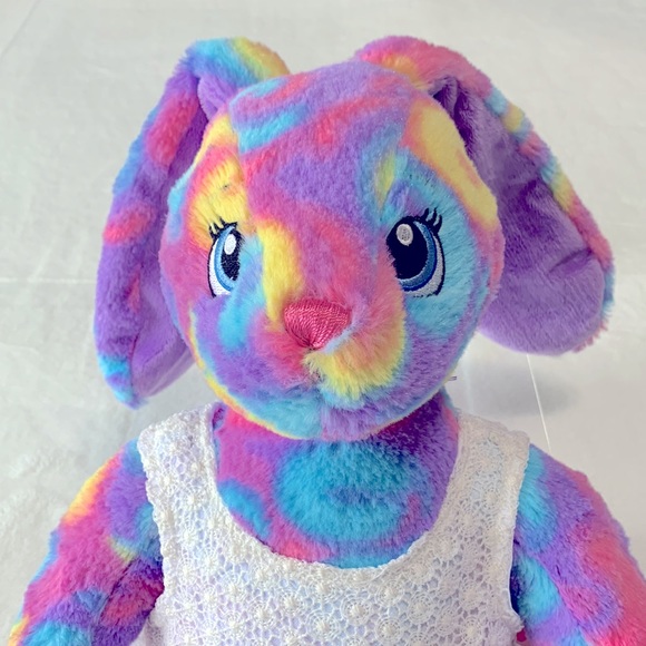 Tie dye bunny Build a Bear 2017 - Picture 2 of 10